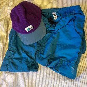 MEC Anniversary Rad Pants with Polarplus 5-Panel Fleece Hat - Blue Spruce